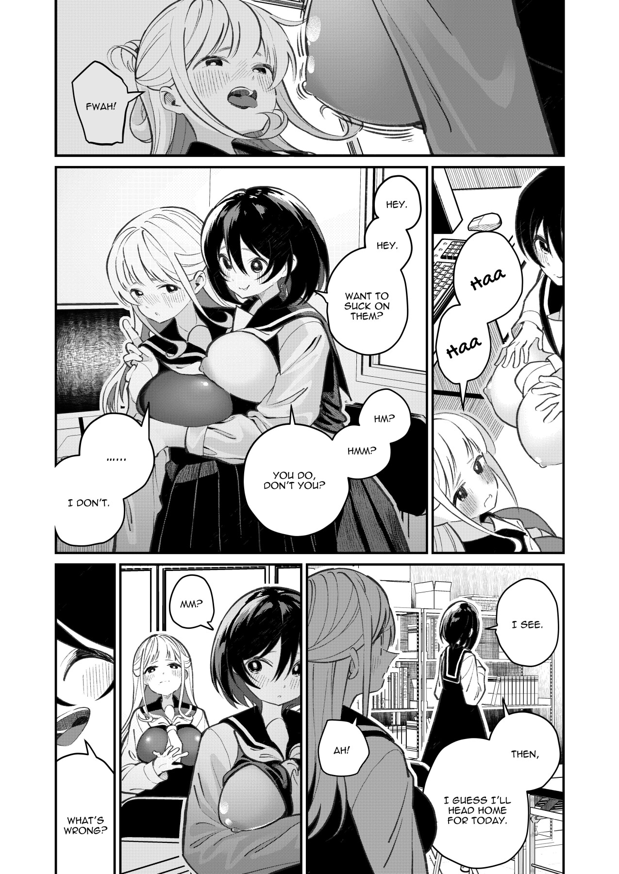 Hentai Manga Comic-Titititititty Breasty Lesbian Joint Publication-Read-11